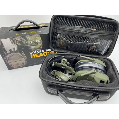 6TH GEN TACTICAL HEADSET тактическая гарнитура, звукосниматель и шумоподавление, активные в Серпухове
