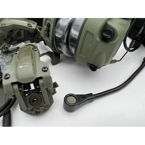 6TH GEN TACTICAL HEADSET тактическая гарнитура, звукосниматель и шумоподавление, активные в Серпухове