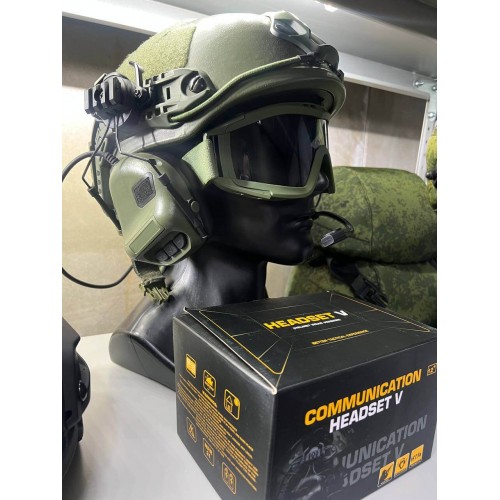 "COMMUNICATION HEADSET V" Активные тактические наушники для стрельбы в Серпухове