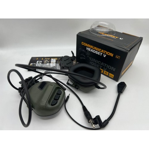 "COMMUNICATION HEADSET V" Активные тактические наушники для стрельбы в Серпухове