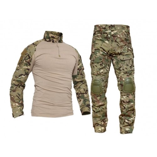 Костюм тактический с наколенниками и налокотниками камуфляжный MTP «Shark  Skin» в Серпухове
