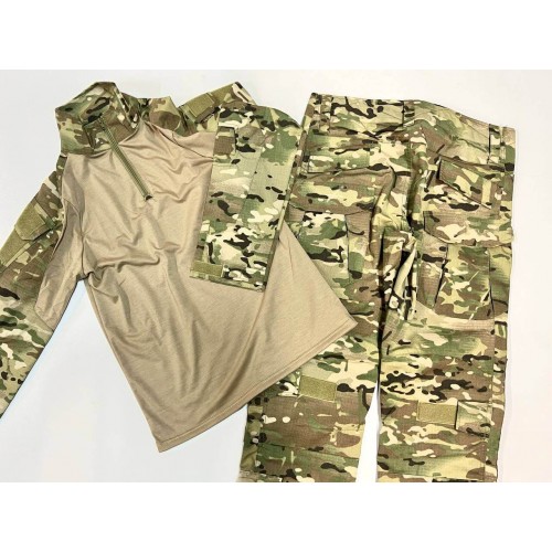 Костюм тактический с наколенниками и налокотниками камуфляжный MTP «Shark  Skin» в Серпухове