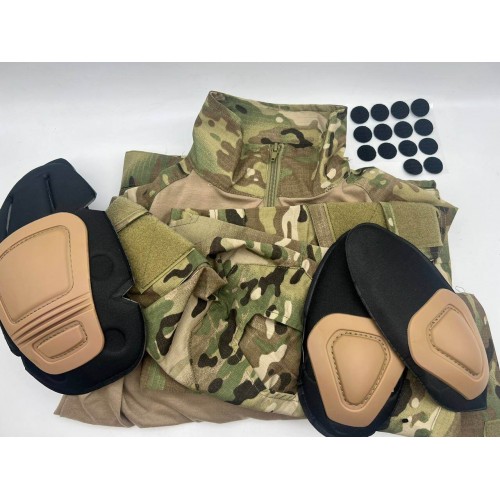 Костюм тактический с наколенниками и налокотниками камуфляжный MTP «Shark  Skin» в Серпухове